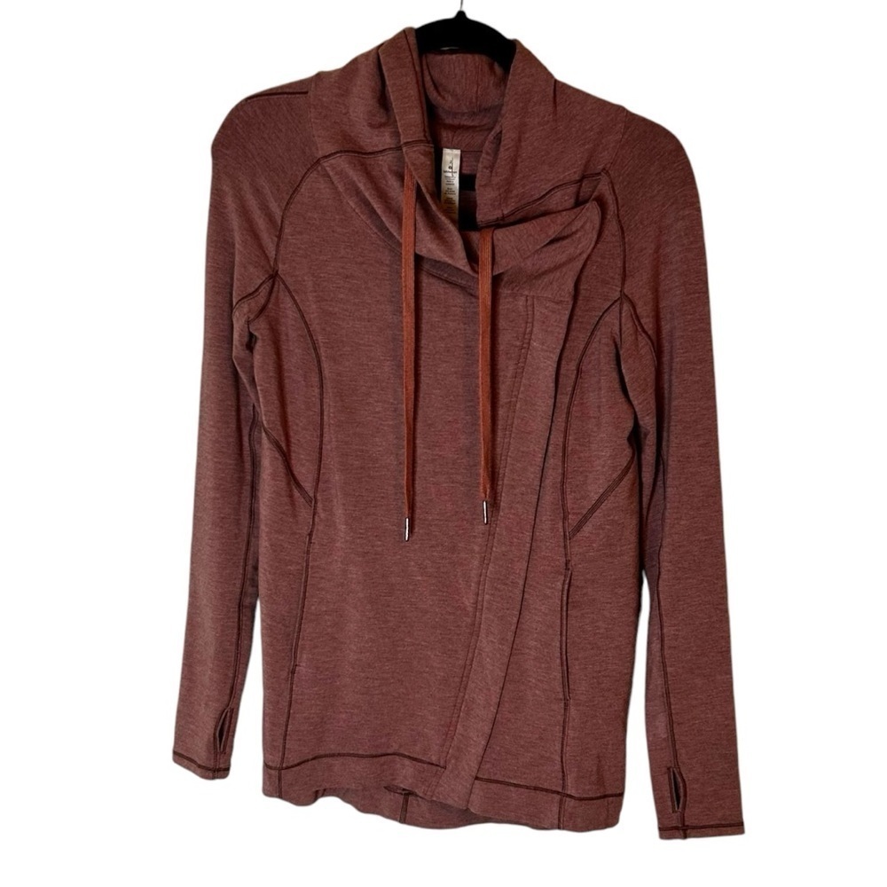 Lululemon Coast Easy Wrap- Heathered Misty Merlot- Size 2 - Picture 6 of 14